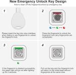 Smart Waterproof Fingerprint Lock with Key Backup