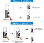 Smart Waterproof Fingerprint Lock with Key Backup