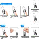 Smart Waterproof Fingerprint Lock with Key Backup