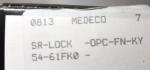 Medeco 5461FK0 Heavy-Duty Padlock Body Only