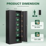 Lockable Metal Garage Storage Cabinets with Adjustable Shelves