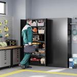 Lockable Metal Garage Storage Cabinets with Adjustable Shelves
