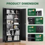 Lockable Metal Garage Storage Cabinets with Adjustable Shelves