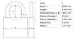Resettable Combo Padlock by Abus 155/40