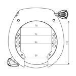 ABUS 5755L Unpickable Frame Lock - Universal Fit
