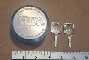 Cobra Heavy Steel Puck Lock with Medeco Cylinder