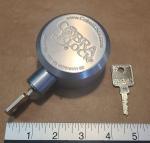 Cobra Heavy Steel Puck Lock with Medeco Cylinder
