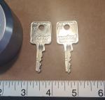 Cobra Heavy Steel Puck Lock with Medeco Cylinder
