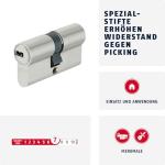 ABUS D6XNP Double Cylinder Lock with 5 Keys