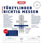 ABUS D6XNP Double Cylinder Lock with 5 Keys