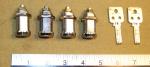 4 Medeco Duracam Locks with 2 Keys