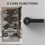 Biometric Fingerprint Electronic Door Lock Black