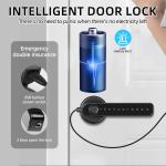Biometric Fingerprint Electronic Door Lock Black