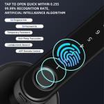 Biometric Fingerprint Electronic Door Lock Black