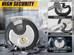 DAYGOS Heavy Duty Waterproof Disc Padlock