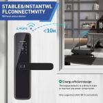 Fingerprint Entry Smart Door Lock with Handle