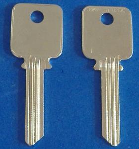 Two Key Blanks for Medeco Bi-Axial Locks