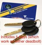 2 High Security Mul-T Lock Deadbolts with Keys