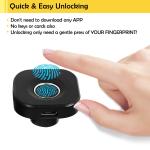 Black Keyless Biometric Fingerprint Cabinet Lock