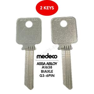 Medeco Key Blanks #A1638 for Bi-Axial Locks