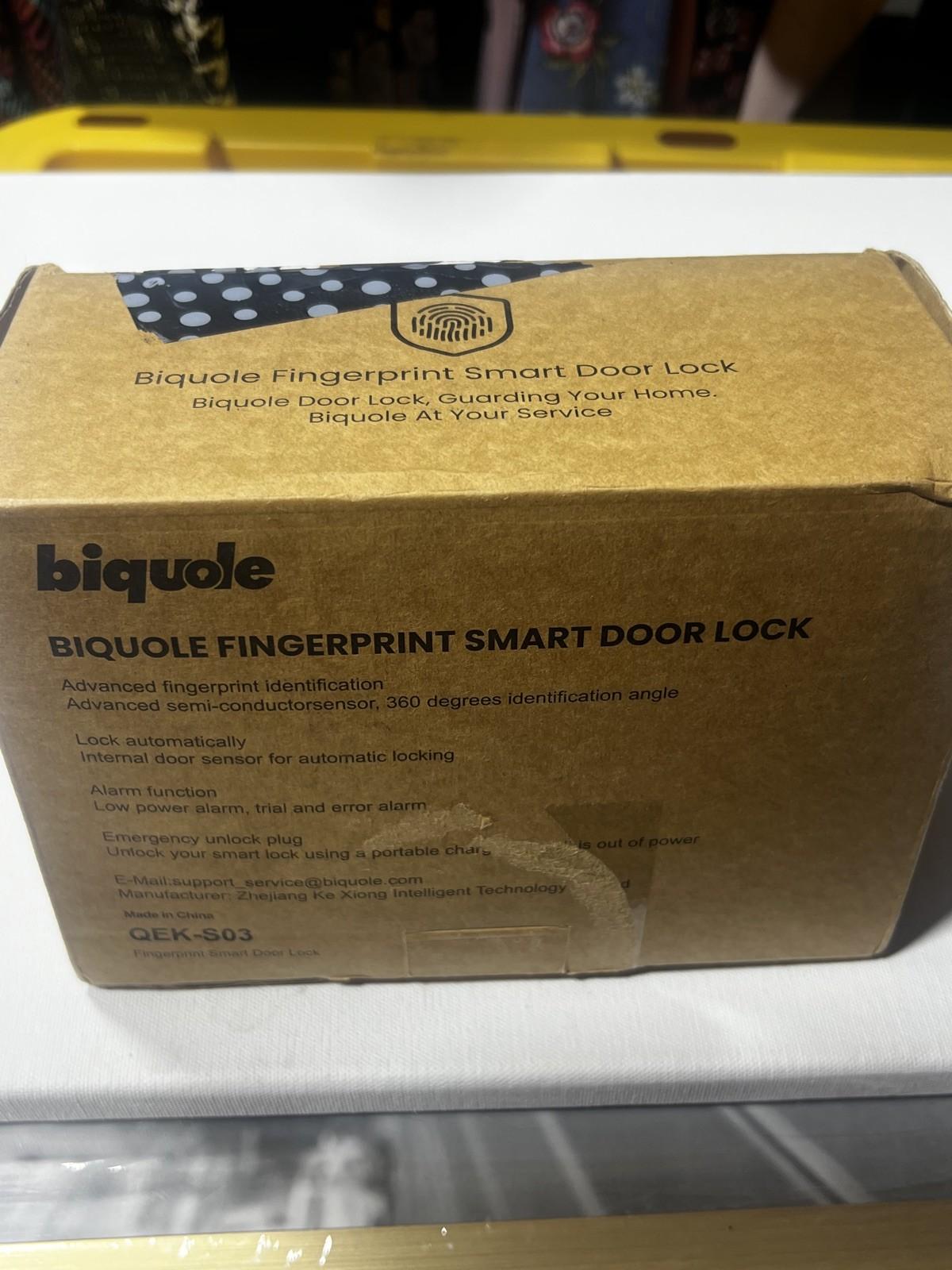 Biquole QEK-S03 Smart Fingerprint Door Lock