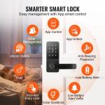 5-in-1 Fingerprint Smart Door Lock with App