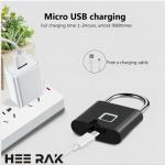 Keyless Fingerprint Smart Padlock - Waterproof Lock