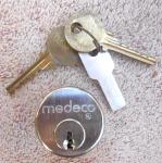 Medeco High Security 1-Inch Lock Cylinder with Keys