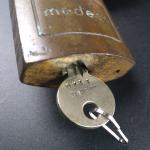 Set of 2 Medeco Brass Padlocks with Key