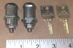 2 Medeco 1-1/8" Cam Locks with 2 Keys