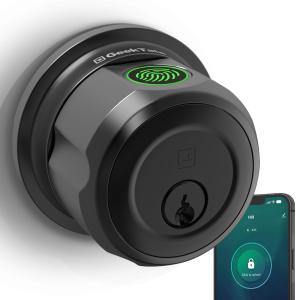 GeekTale Fingerprint Smart Deadbolt Lock - Black