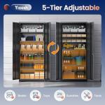 Yizosh Metal Storage Cabinet with Unpickable Lock