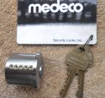 Medeco High Security Lock Cylinder with Keys