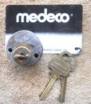 Medeco High Security Lock Cylinder with Keys
