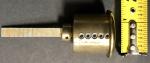 Medeco High-Security Rim Cylinder Lock - Brass