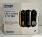 Smonet Fingerprint Smart Lock with Fobs - Silver