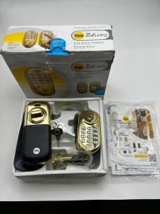 YALE Assure Deadbolt Lock - Polish Brass Finish