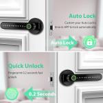Keyless Fingerprint Door Lock with Keypad