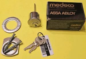 Medeco High Security Rim Door Lock Cylinder