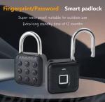 Bluetooth Fingerprint Padlock with Waterproof Design