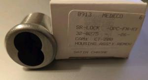 Medeco SR-Lock Interchangeable Core Cylinder - Satin Chrome