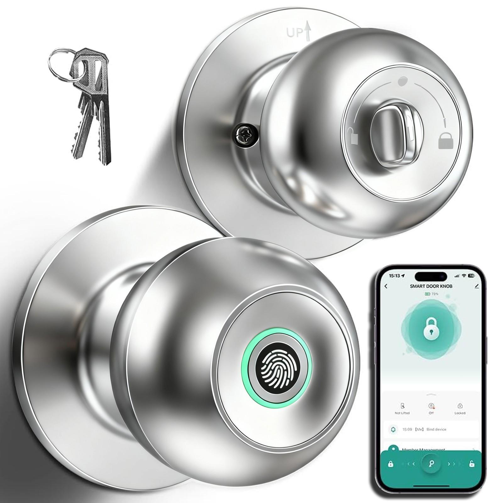Keyless Smart Fingerprint Door Lock with App