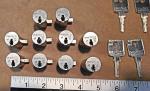 Medeco M3 Cylinder Locks - 10 Pack with Keys