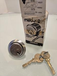 Medeco High Security Lock Cylinder with 2 Keys