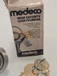 Medeco High Security Lock Cylinder with 2 Keys