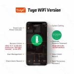 Tuya Smart Keyless Waterproof Fingerprint Door Lock