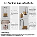 CINCINNO 4-Digit Heavy Duty Combination Lock Set