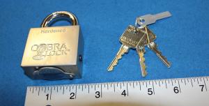 Cobra Padlock with Medeco M3 Cylinder and Keys