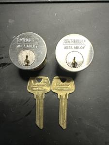 Sargent Assa Abloy Mortise Cylinders with Keys
