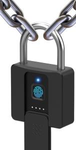 Smart Fingerprint Padlock with Key Backup